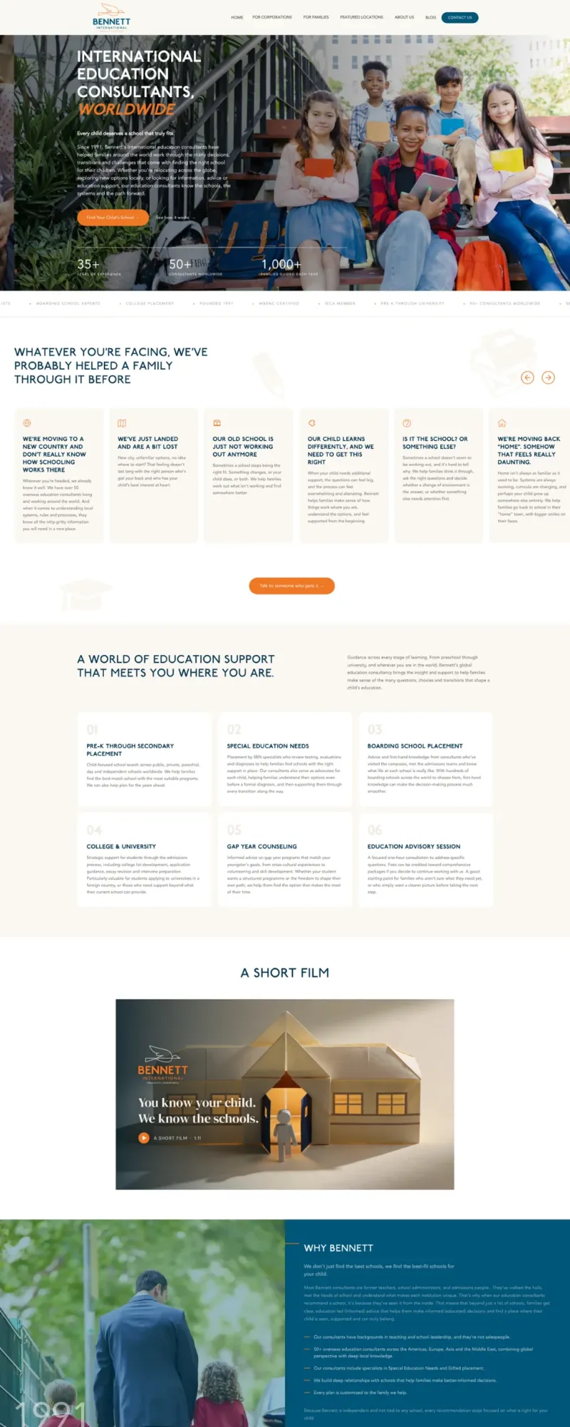 The Bennett International website