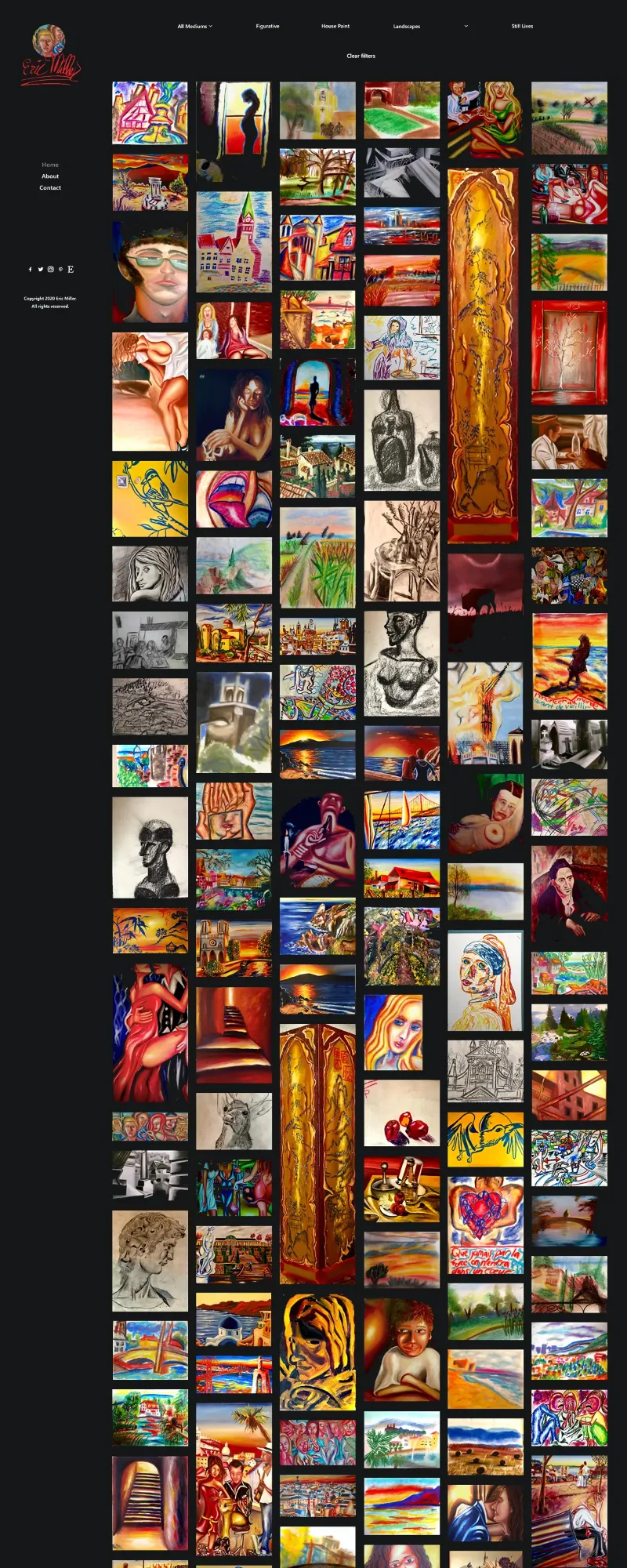 The Eric Miller Fine Art website