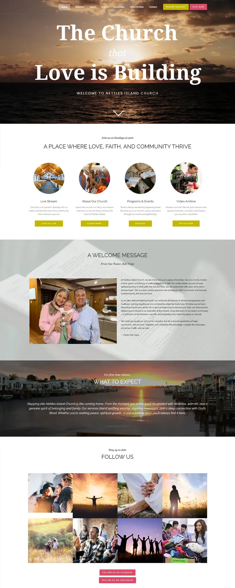 The Nettles Island Church website